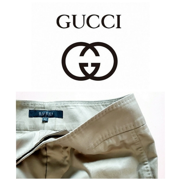GUCCI vintage camel pleated wide leg trousers 🐝 - Picture 1 of 11